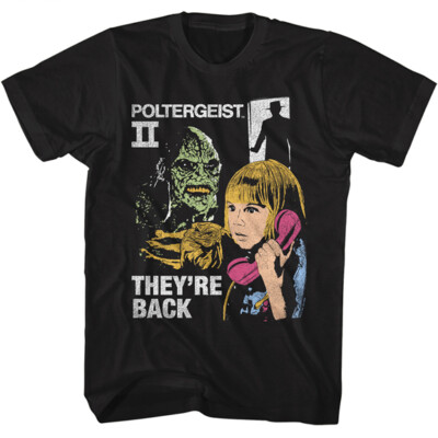 Poltergeist 2 Movie Carol Anne & The Beast They're Back Men's T Shirt 