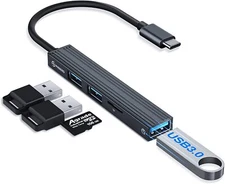 USB C USB 3.0/2.0 3 Port Hub Splitter TF Card Reader Adapter For PC Mac MacBook