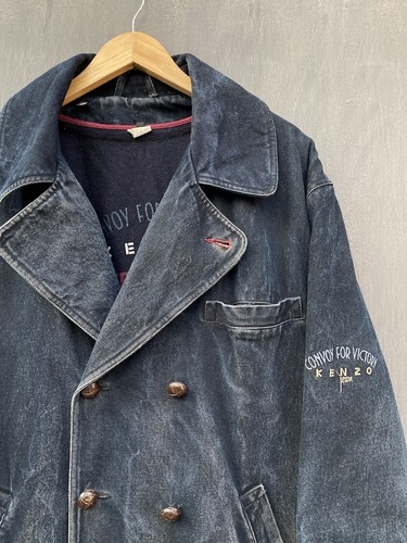 Kenzo Jeans Vintage Convoy for victory double breasted jacket size XXl - Picture 3 of 23