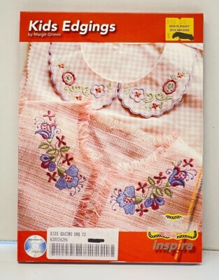 Inspira Machine Embroidery Designs on MultiFormat CD - KIDS EDGINGS