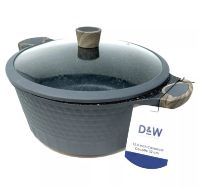 #ad Deane amp; White Damp;W Casserole Stock Pot Nonstick With Lid 10.3 QT 12.5” Cookware $90.99