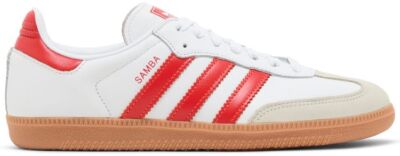 adidas Samba OG White Solar Red Gum IF6513 Men Size | eBay