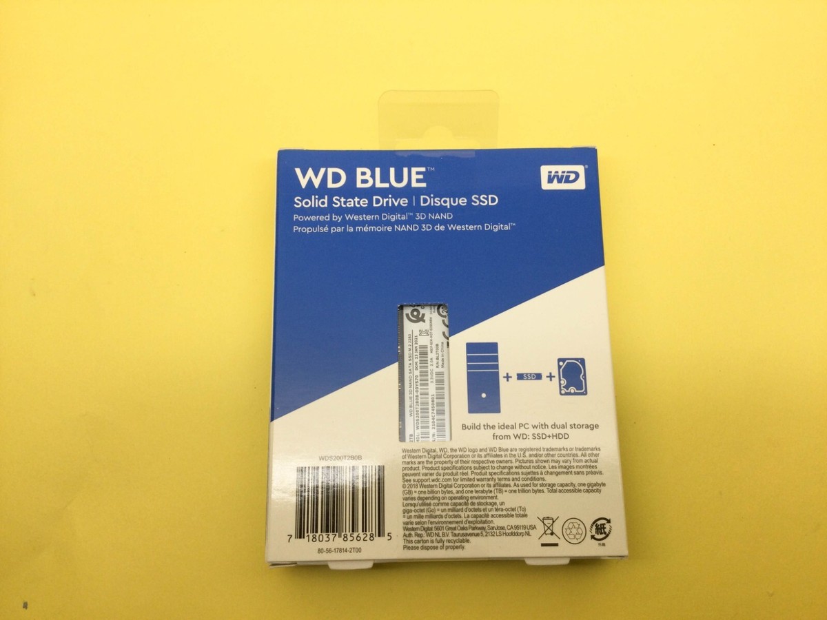 WD Blue 2TB M.2 2280 SATA III 6Gb/s 3D NAND Internal SSD