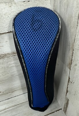 Unbranded Generic Black and Blue Fairway Wood Head Cover USED