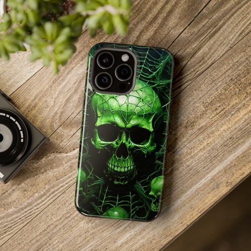 Funda resistente magnética calavera verde iPhone - Imagen 36 de 89