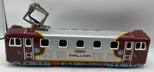 Japan Tin Litho Usagiya 2553 Swallows Electric Boxcab Trolley Friction Train
