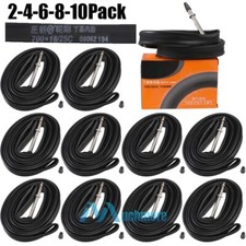 1-10Packs 700 x 18-25C 60mm Stem Presta Valve Touring Bike Bicycle Inner Tube