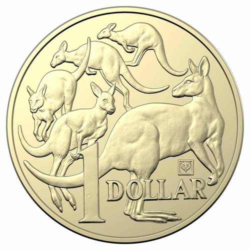 2019 UNC $1 Mob of Roos Panda Privy Mark Beijing International Expo Coin on Card - Bild 2 von 4