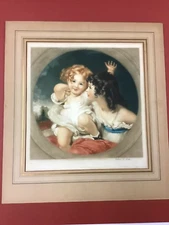 Chromolithograph "Nature" The Calmady Children By Arthur L. Cox 1927