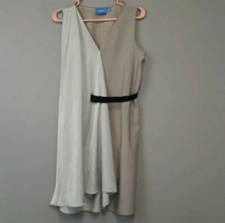 Simply Vera Vera Wang Two-Tone Fly Away A-Line Assymetrical Hem Dress - Size S