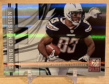 2009 Donruss Elite Zoning Commission Black 003/399 Vincent Jackson #9 Chargers