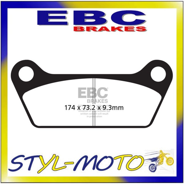 FA079 BeläGe Organisch Hinten EBC Harley Davidson FL 1340 1981-1984-image