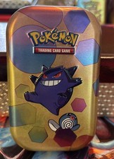 Gengar & Poliwag TCG Scarlet and Violet 151 Collection Mini Tin EMPTY