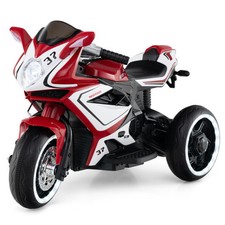 Kids Ride on Motorcycle 6V Battery Powered Mini Electric Motorbike with LED Ligh