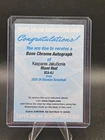 2025 Bowman Base Chrome Auto Redemption Card Kasparas Jakucionis