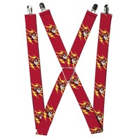 Buckle-Down Dc Comics Suspenders, The Flash Face Bolts Reds Yellow G (Us Import)
