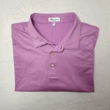 Peter Millar Polo Shirt Mens 2XL Purple Summer Comfort Golf Performance Stretch