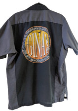 Red Kap Pizza Worker Delivery SZ L Men's Two Tone Workwear Shirt Gorpcore Grunge