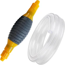 Gas Siphon Pump for Gasoline with 1Pcs 4.9Ft Siphon Hose, Portable Hand Syphon P