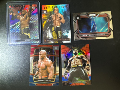 Bobby Lashley WWE 5 Card Lot Panini/Topps (2021-23) List Below  MINT 