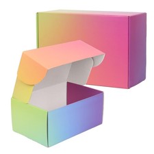 30 Pack 9x6x4 Colorful Shipping Boxes Medium Mailer Cardboard for Packaging