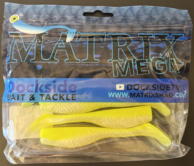 Dockside Bait and Tackle Matrix Mega 4  Lemon Head 4MM6-02 Lure ~ 6 Pack BNIP