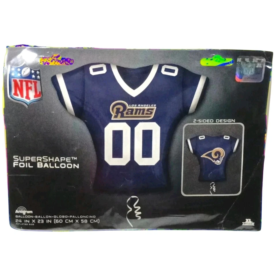 NFL St Louis Rams globo de helio, suministros de fiesta, camiseta de fútbol americano Foto 3 de 3
