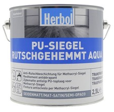 Herbol PU-Siegel Rutschgehemmt Aqua Fußboden Versiegelung seidenmatt - 2,5 L