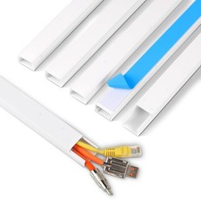 85.2" TV Cable Hider Cord Cover Wall Wire Concealer Self Adhesive Management