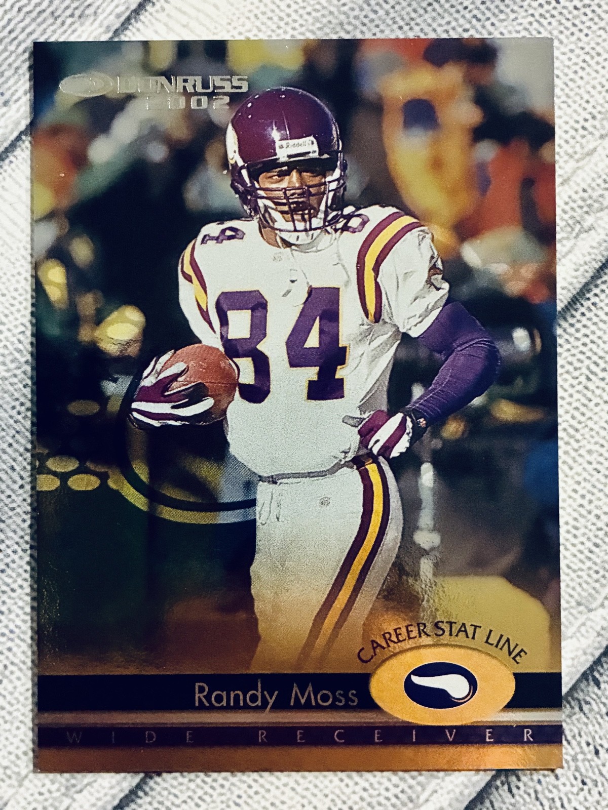 2002 Donruss Randy Moss #108 Career Stat Line /308 Minnesota Vikings