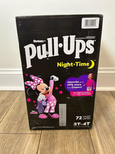 Huggies Pull Ups Night Time Disney Junior Minnie 3T-4T - 72 Count - New