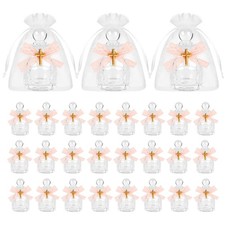 16 Sets Holy Water Bottles Catholic Bulk Glass Baptism Favors Clear Holy Wate...