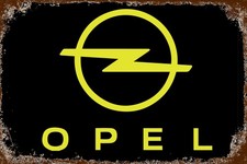 Blechschild OPEL 30 x 20 cm Metallschild Retro Vintage Auto Car (048230)