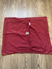 Ralph Lauren RL Standard Red Solid 100 Cotton Pillow Sham Envelope Closure
