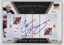2011-12 Crown Royale Scratching the Surface Signatures Adam Henrique #6 Auto k4s