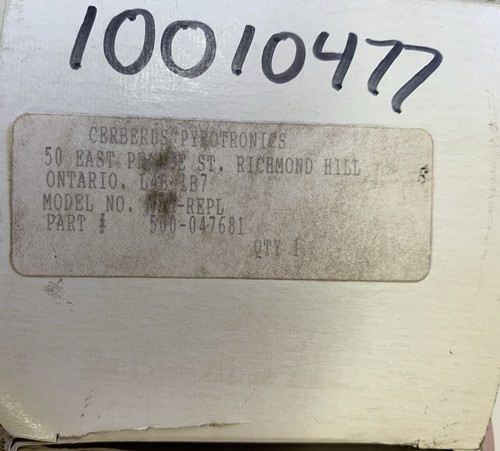 Cerberus Pyrotronics Switch 3A 125V 500-047681 REPL MANUAL BOX - Bild 2 von 5