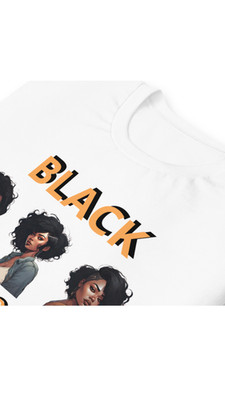 Black Girl Power T-Shirt   Women s Empowerment Graphic Tee | Melanin Afro Art 