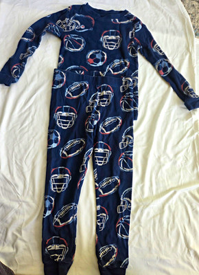 Member's Mark Boys 4T Organic Cotton 2-Piece Pajama Set Blue Sports Print
