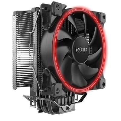 Pccooler GI-X6 CPU-Kühler in Rot - Kühlset - 12 cm - 1000 RPM - 1800 RPM - 26,5