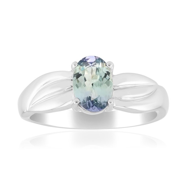 Cavill Ring Damen Tansanit 0,71Ct Oval Sterlingsilber Rhodiniert- Echtschmuck-image