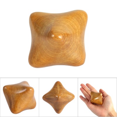 Fragrant Wood Thai Reflexology Massager Hexagonal Acupuncture Therapy Hand M URS