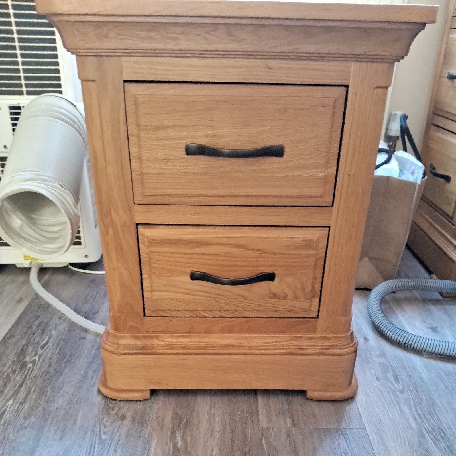 bedside cabinets light solid oak
