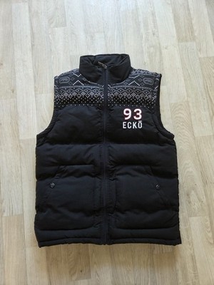 Ecko Unltd. Puffer Weste Schwarz Gr. S   Y2K Streetwear