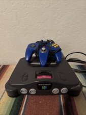 Nintendo 64 N64 Console Bundle w/ Blue Controller  Memory Card- Tested