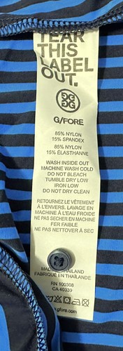 G/FORE Women's Mixed Stripe Golf Dress Twilight Size-L NWT - Picture 10 of 10