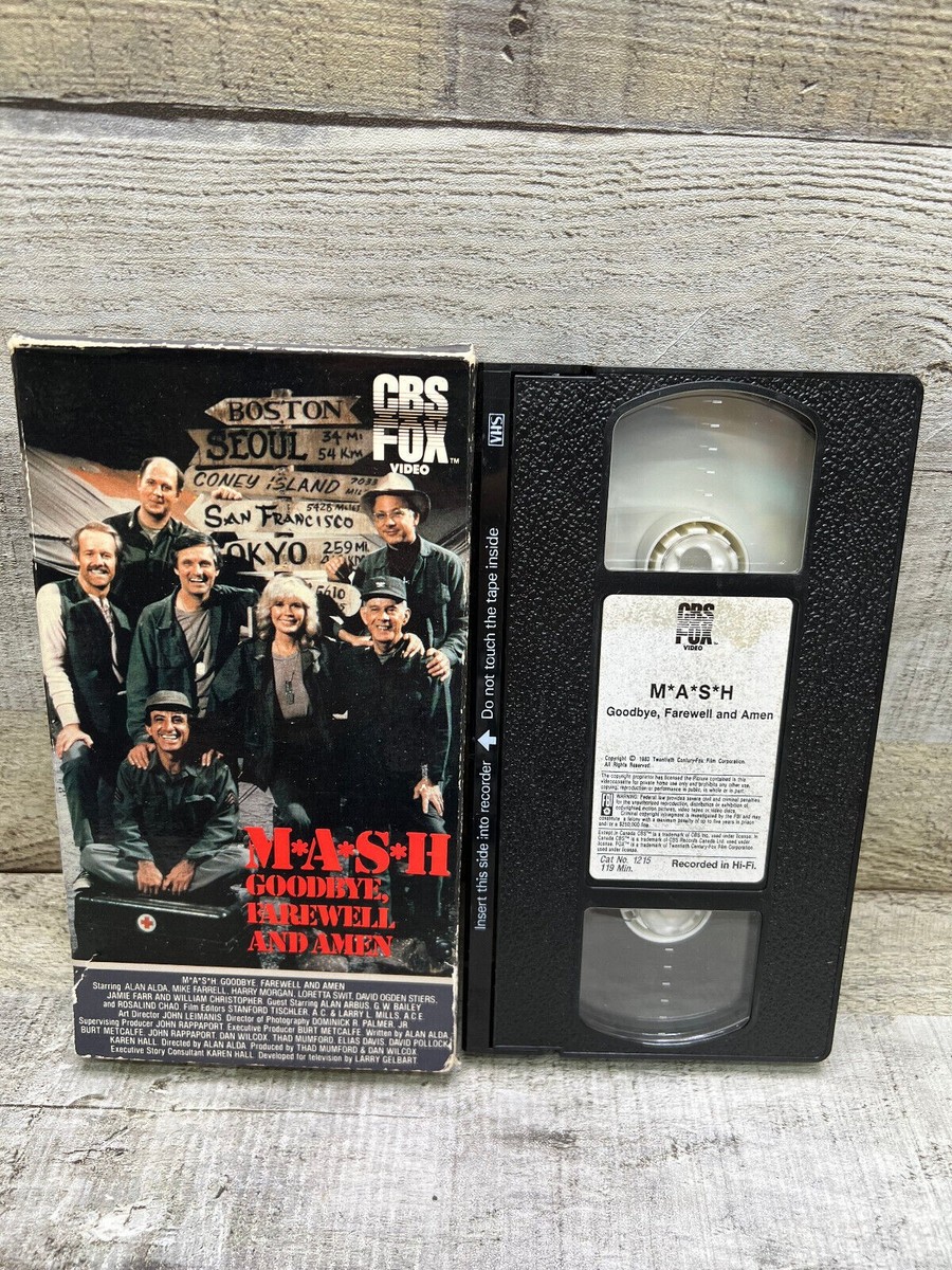 M*A*S*H: Goodbye, Farewell and Amen (VHS. 1983, CBS Fox Drawer Box