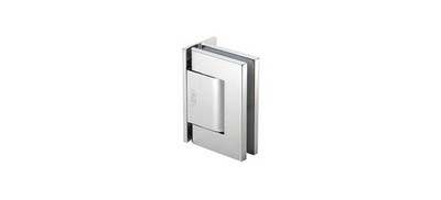 CRL Brite Chrome Oil Dynamic Offset Back Plate Wall-to-Glass Hinge Hold Open