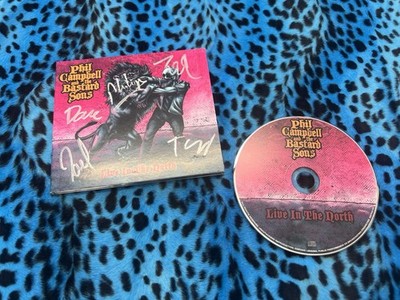 Phil Campbell Signed Live In The North CD Album  Autogramm Motorhead