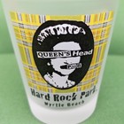 Shot Glass Queens Head Pub Hard Rock Park Myrtle Beach Frosted Glass — photo 2