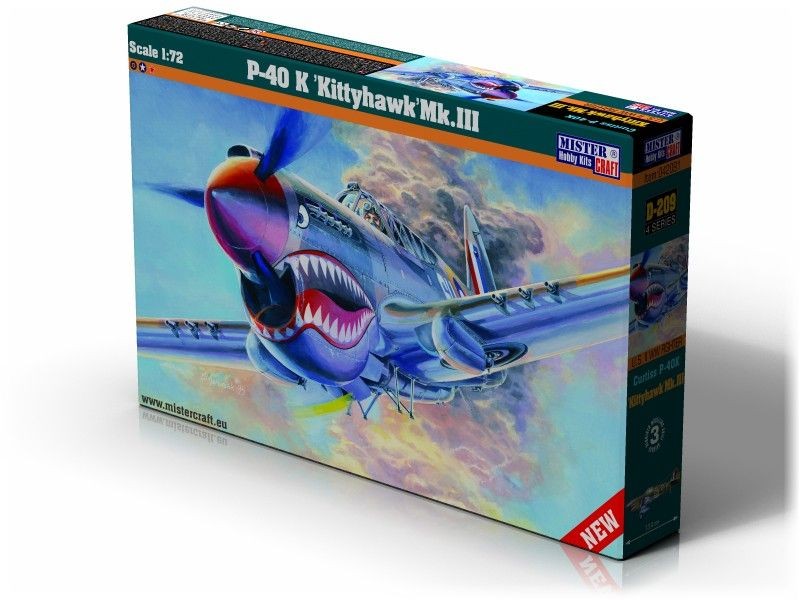 Mistercraft D-220 - 1:72 P-40 K Kittyhawk Mk.III - New